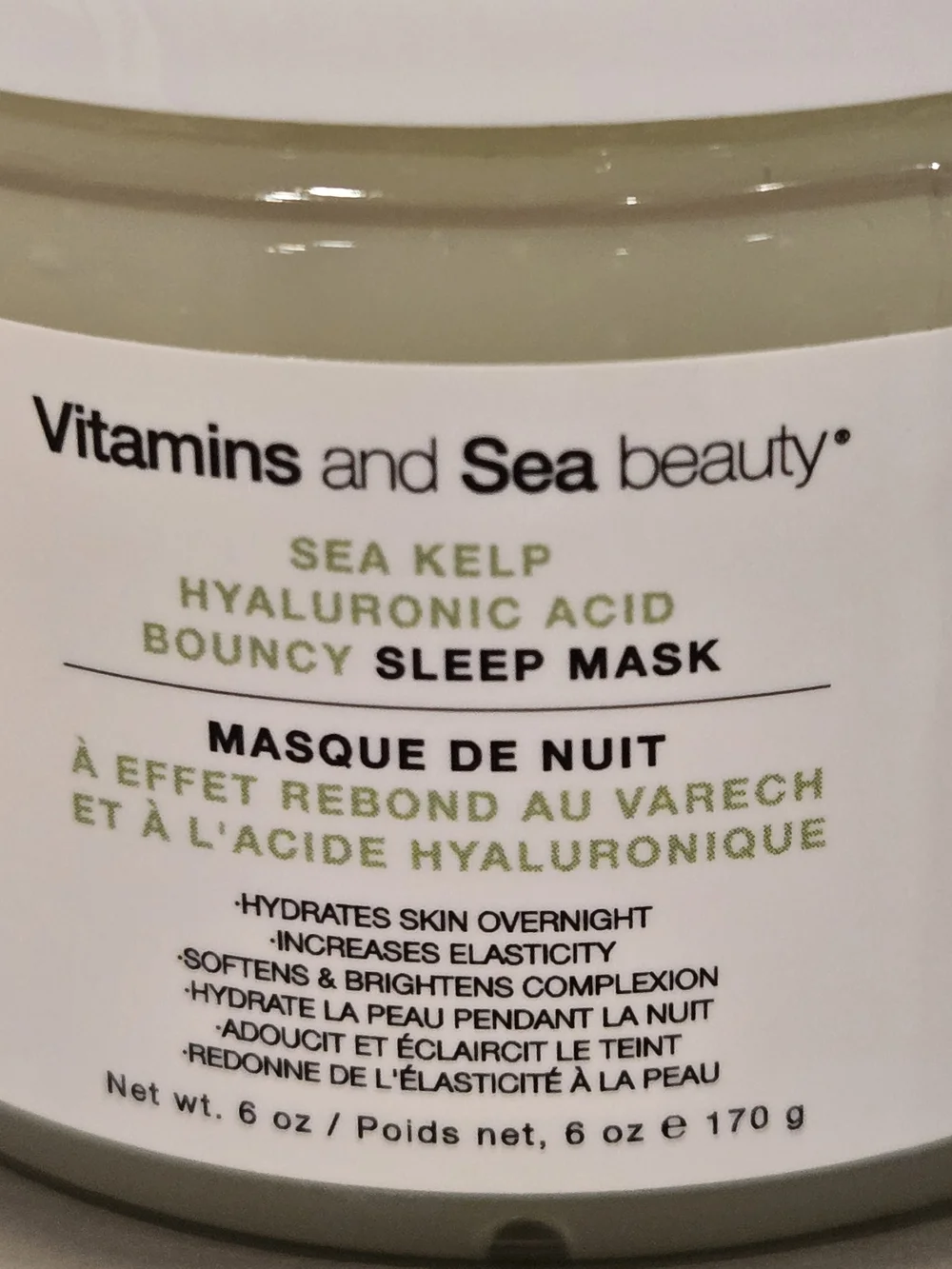 Vitamins and Sea Beauty Sea Kelp Hyaluronic Acid Bouncy Sleep Mask